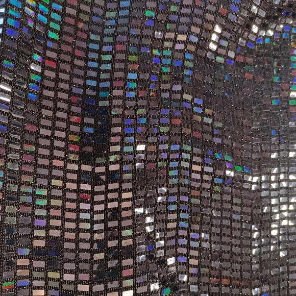 Las Pepas Black Sparkly Side Tie Top One Size - Picture 9 of 10